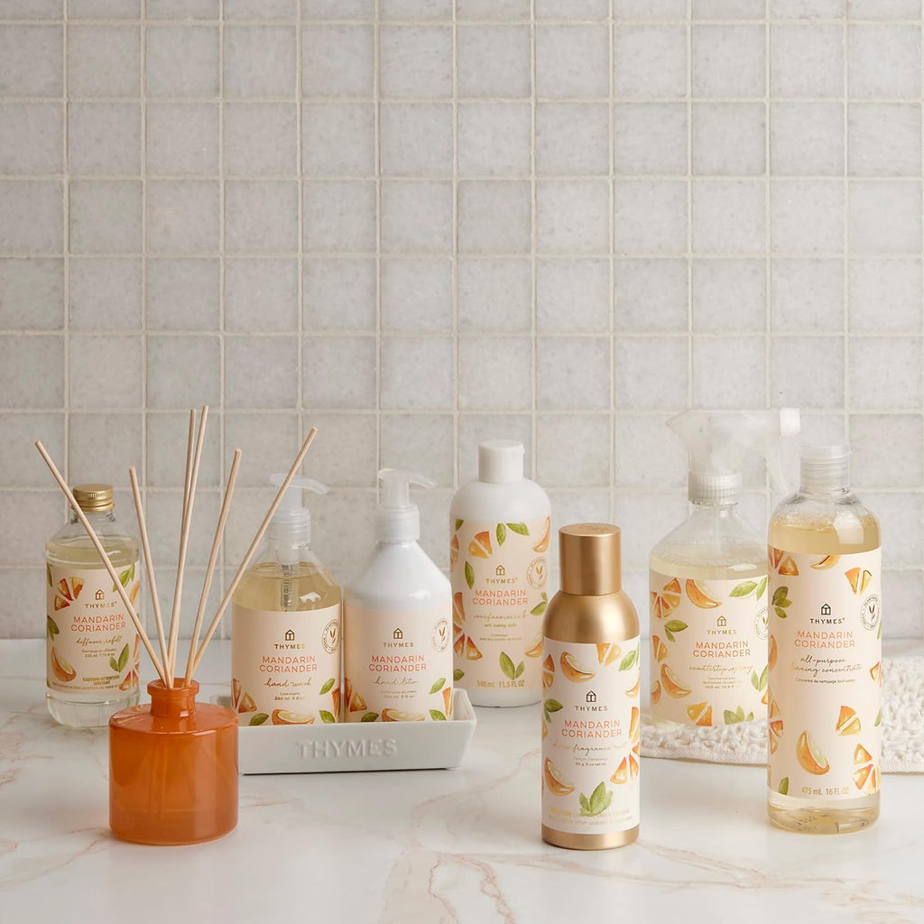 Aqua Coralline Petite Reed Diffuser – Home Fragrance Diffuser Set Includes Reed Diffuser Sticks, Fragrance Oil, and Glass Bottle Oil Diffuser (4 Fl Oz)